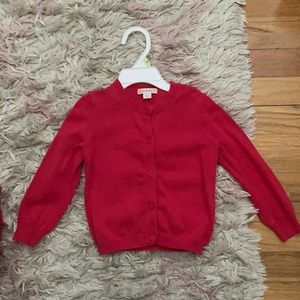 Crewcuts red cardigan